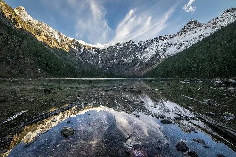 Glacier Landforms U Shaped Valley, Avalanche Lake (32465010142)