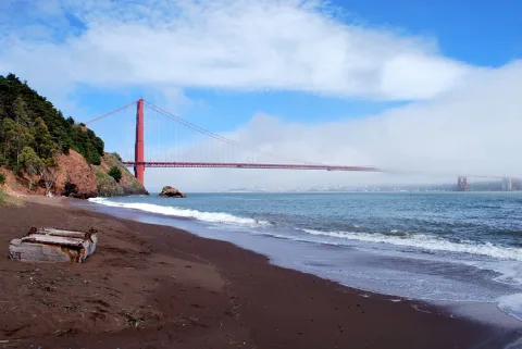Golden Gate Bridge, San Francisco From Kirby Cove