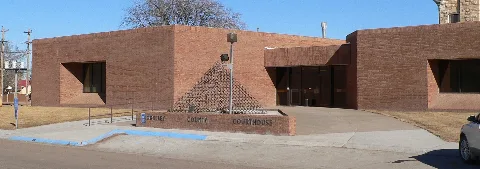 Greeley County, Kansas Courthouse W Entrance