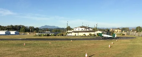 Harvey Airfield Biplane Taxi