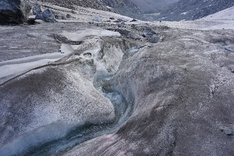 Helen Glacier Glacial River