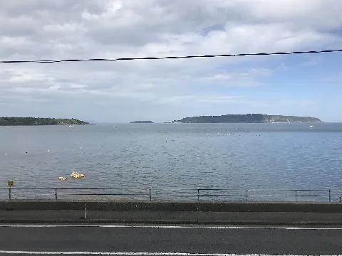 Hishima Island And Oshima Island From Train Of San'in Main Line