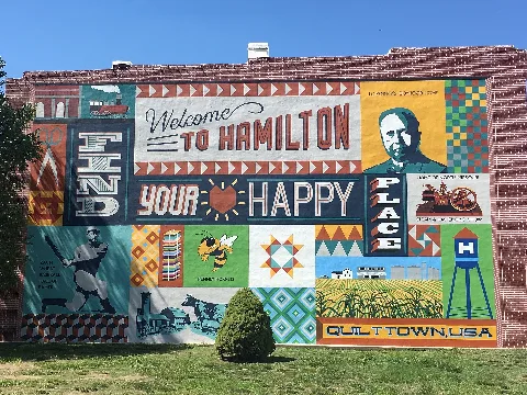 Historical Mural In Downtown Hamilton
