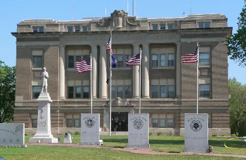 Howard County, Nebraska Courthouse From S 1