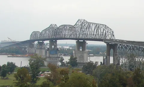 Huey P. Long Bridge In Jefferson Parish, Louisiana November 2007
