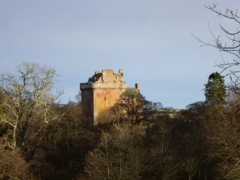 Inverquharity Castle Bathed In Winter Sunshine Geograph.org.uk 650127