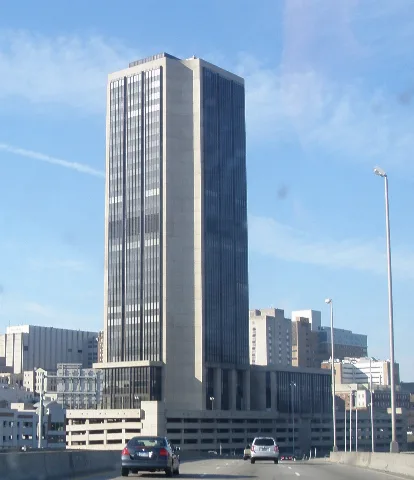 James Monroe Building; Richmond, Virginia From Interstate 90