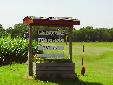 Jamestown Welcome Sign