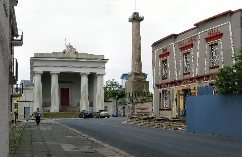John Foulston's Town Hall, Column And Library In Devonport In 2008
