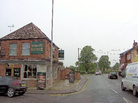 Kidmore End Road Passes The White Horse Geograph.org.uk 3659746