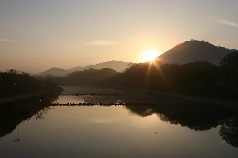 Korea Damyang Yeongsan River At Sunset 01