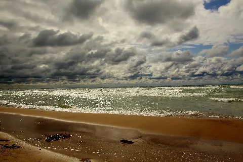 Lake Michigan And The Beach, Harbert, Michigan