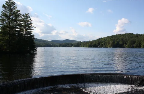 Lake Rescue And Horseshoe Dam From Red Bridge