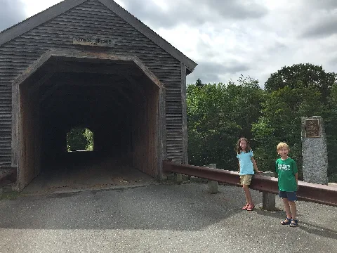 Lowes Covered Bridge, National Register, Maine 01