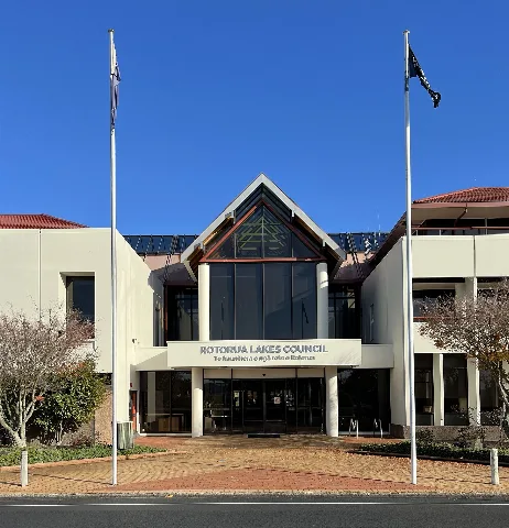 Main Entrance Of Rotorua Lakes Council Building, Rotorua