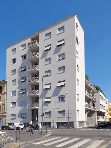 Milano Casa Comolli Rustici Vista Frontale