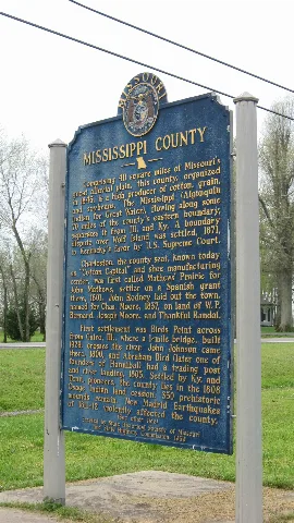 Mississippi County Historical Marker At Charleston