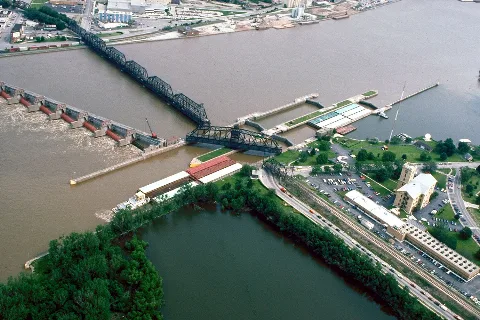 Mississippi River Lock And Dam Number 15