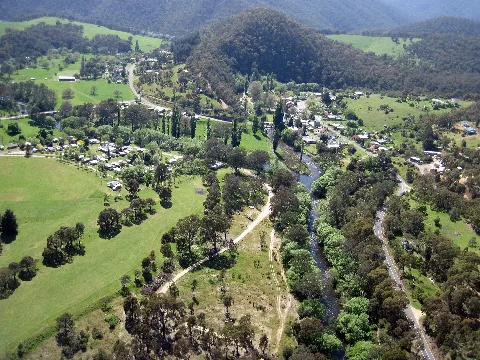 Mitta Mitta Township From The Air