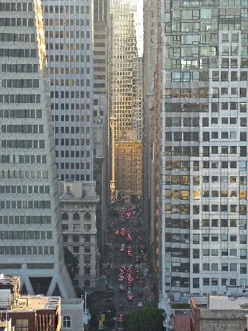 Montgomery Street From Telegraph Hill, San Francisco