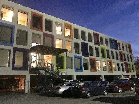 Montrose Center Rainbow Windows