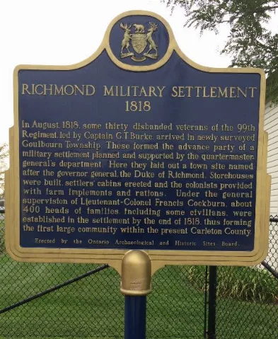 Monument Perth Street Richmond Ontario Canada