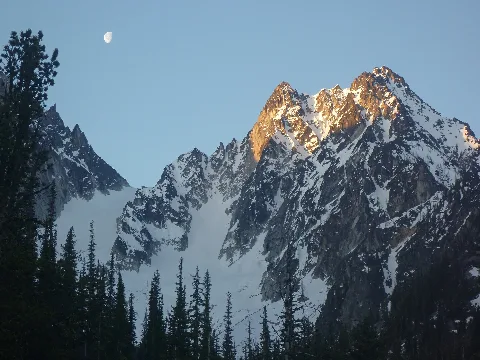 Moon Over Colchuck