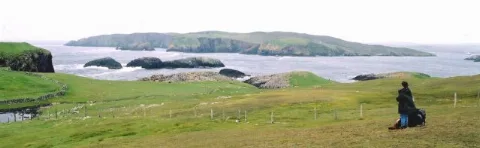 Muckle Flaes And Vaila From Culswick