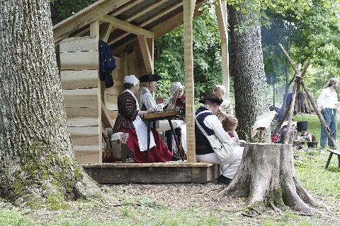 Musical Entertainment At The Market Fair At The Claude Moore Colonial Farm