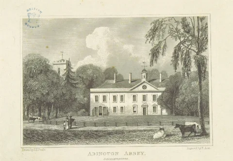 Neale(1818) P3.106 Abington Abbey, Northamptonshire