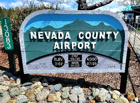 Nevada County Airport Sign
