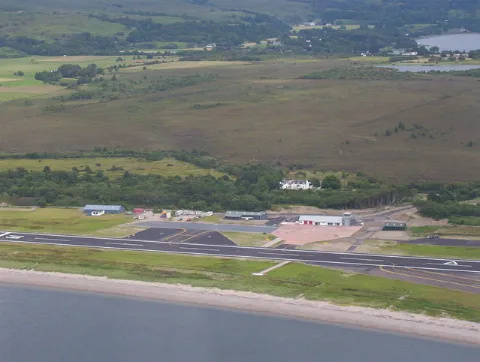 Oban Airport From 600Feet
