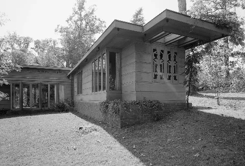 Pope Leighey House North East Facade Habs Va,30 Falch,2 10