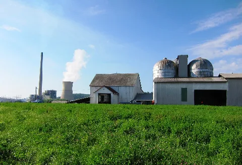 Power Plant And 3 Silos On Farm Panoramio