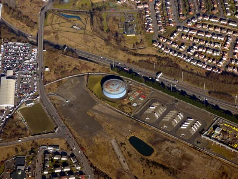 Provan Gas Works From The Air (Geograph 5716347)