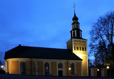 Ramnäs Kyrka By Night