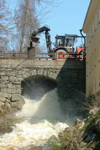 Refurbishing Of Dam In Färna. Spectacular Experience. Camera Angle North North East Panoramio