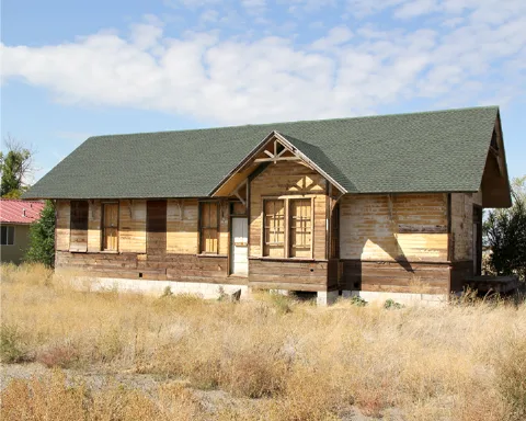 Ross Fork Oregon Short Lines Railroad Depot.front