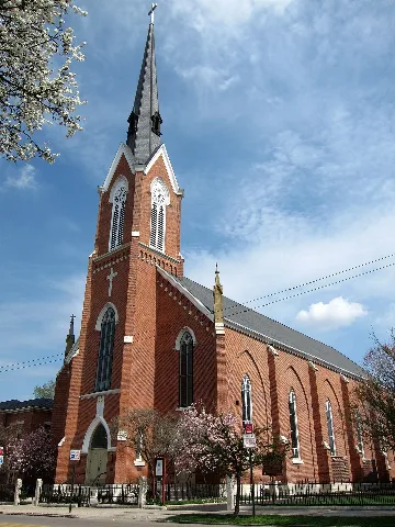Saint Mary Of The Assumption Catholic Church (C Bus, Oh), Exterior, Springtime 2
