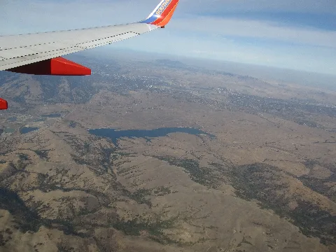 San Antonio Reservoir, With Pleasanton, California In Background (10753772034)