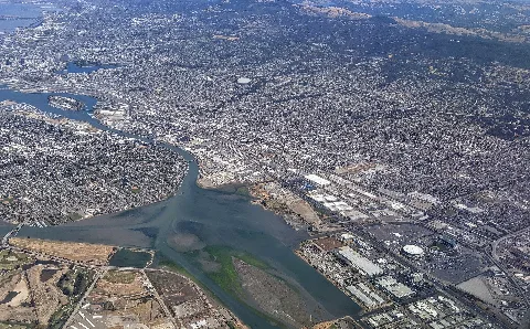 San Leandro Bay Aerial From South