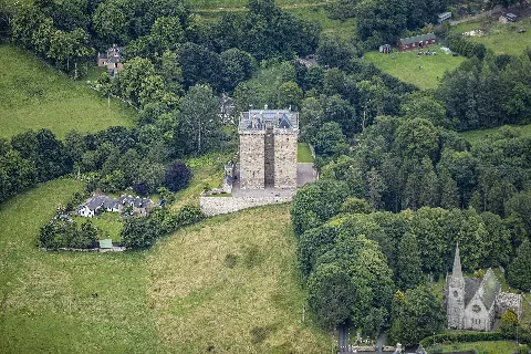 Scotland 2016 Aerial Borthwick Castle