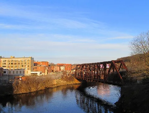 Shetucket River Railroad Bridge, Norwich, Ct, July 2014