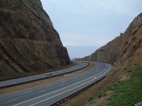 Sideling Hill Road Cut For Interstate 68 In Maryland