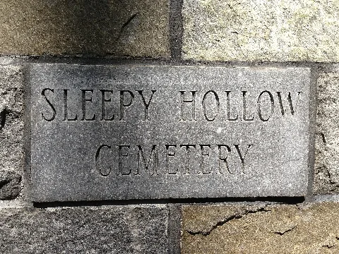 Sleepy Hollow Cemetery Sign