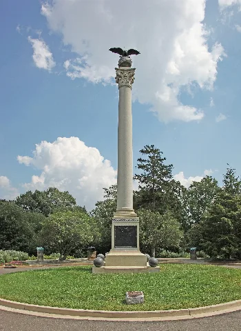 Spanish American War Memorial Looking Nw At Column Arlington National Cemetery 2011