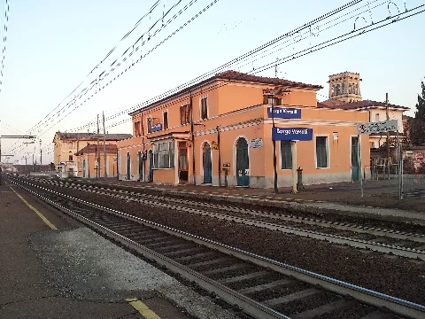 Stazione Borgo Vercelli Lato Binari Dir. Milano