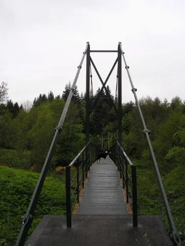 Swing Bridge Over The Leader Water Geograph.org.uk 804644