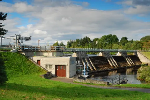 The Lower Dam On Little Loch Shin Geograph.org.uk 3444264