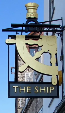 The Ship Name Sign, Barbican, Plymouth Geograph.org.uk 5903081